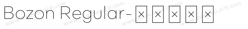 Bozon Regular字体转换